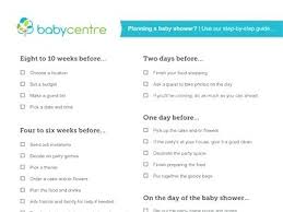 Baby Shower Planning Checklist Umqura Info