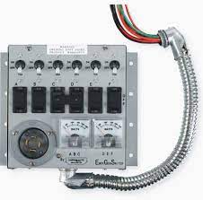 manual transfer switch for a backup