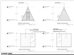 a frame cabin plans build guide diy