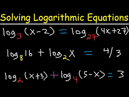 Solving Logarithmic Equations With