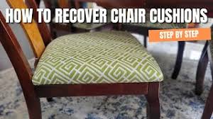 reupholster dining chair cushions