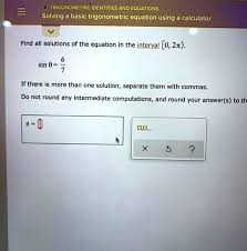 Basic Trigonometric Equation