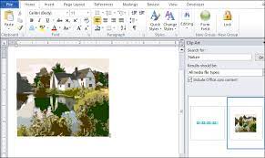 how to add clip art to word doent