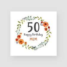 personalised handmade 50th birthday