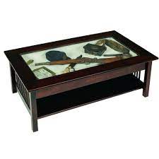 Mission Large Coffee Table With Glass