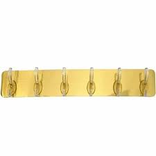 6 Hooks Gold Utility Wall Hooks