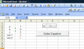 Excel Vba Sample Code Quadratic