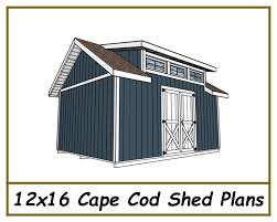 12x16 Cape Cod Shed Plans Pdf
