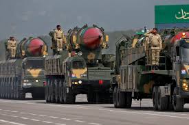 latest equipment during military parade