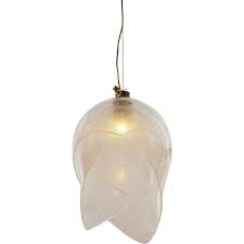 vintage pendant lamp in murano glass by