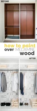 how to paint melamine wood and live