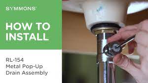 pop up sink drain embly
