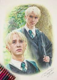 Learn how to draw cute draco. Harry Potter World On Twitter Draco Malfoy Drawing In Colour Pencil Cr Tokiiolicious Deviantart