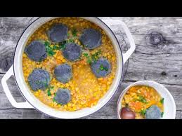 hopi stew with blue corn dumplings