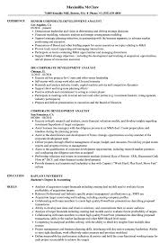 As we know that some professions have more scope than others. Corporate Development Analyst Resume Samples Velvet Jobs