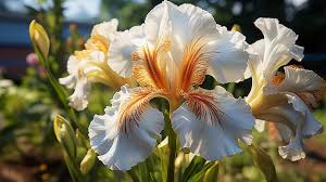 Yellow And White Iris Flower Brewster