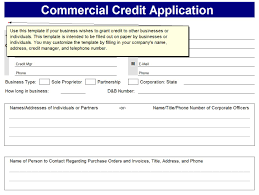 Credit Application Form Credit Application Forms