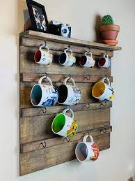 Coffee Mug Holder With Display Shelf