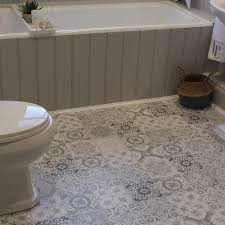 The bathroom is the most important room to remodel for safety when it comes to aging in place. Liberty Floors Aurora 8mm Ornate Ivory Tile Laminate Flooring 47548 Leader Floors