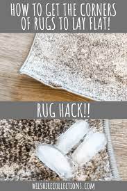 rug hack how to get the corners to lay