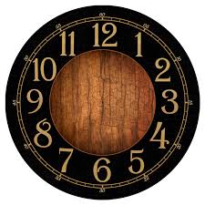 Black Wood Clocks Collection The