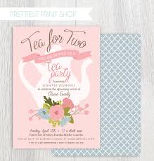 Printable Tea Party Baby Shower Invitation Tea Pot Floral Etsy