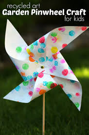 garden pinwheel craft for kids from