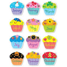 Cupcakes Birthday Chart Classroom Preschool Birthday