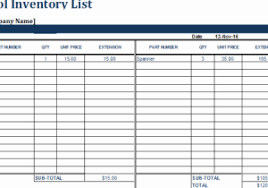 Tool Inventory Spreadsheet Hvac Inventory Spreadsheet Lodeling Com
