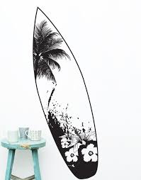 Surf Board Vinyl Wall Decal Sticker