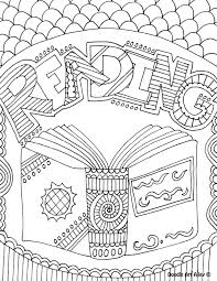 You could download it to your computer, and you could print these pictures for free. Library Coloring Pages Classroom Doodles