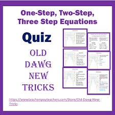 Step Equations Quiz