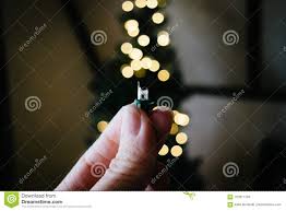 Holding Blown Out Christmas Bulb Stock Photo Image Of