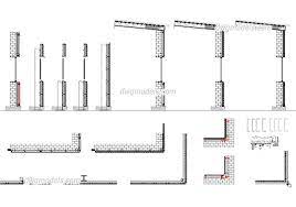 Glass Wall Systems Details Dwg Autocad