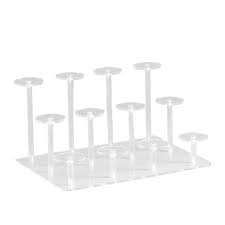 clear action figure display stand