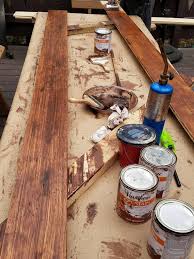 diy rustic wide plank plywood flooring