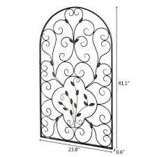 Arched Wrought Iron Wall Art Vintage