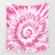 light pink tie dye wall tapestry by