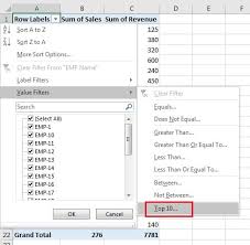 chapter 3 filters in pivot table pk