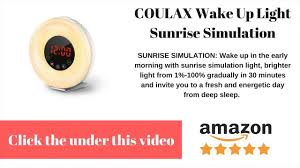 Coulax Wake Up Light Sunrise Simulation Alarm Systems Spectacular Sunrise Alarm Clock