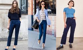 colors go with navy blue pants 2023
