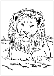 (lion coloring pages, printable coloring pages adult, grayscale coloring pages, downloadable coloring page, lion coloring page) this illustration will help you to relax and to open your creative. Lion To Print For Free Lion Kids Coloring Pages