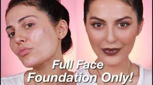 full face using only foundation sona
