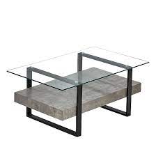 Triton Glass Coffee Table With Light