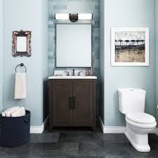 Our cultured surfaces provide durability and a heightened resistance to thermal cracking. Home Decorators Collection Leary 30 In W X 34 5 In H Bath Vanity In Dark Brown With Engineered Stone Vanity Top In White With White Basin Hdc30hrv The Home Depot