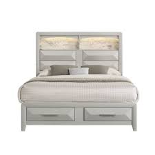 Cascade Grey King Bed With Led Reading