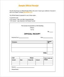 Sample Receipt Receipt Template Doc For Word Documents In Work