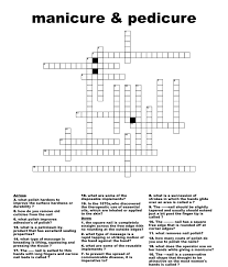 manicure pedicure crossword wordmint