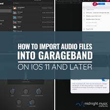 to import audio files into garageband