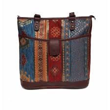 handbag with traditional turkish kilim